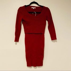 Hera Collection Ribbed 2 Piece Skirt Set Medium